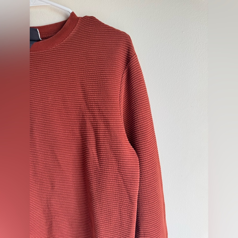 H&M Terracotta/Rust Ribbed Crewneck Size Small - Picture 5 of 6